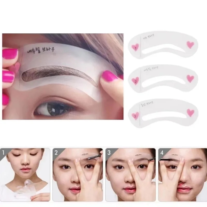 Beauty Makeup Tools Set - 1/2/4/6set Reusable Eyebrow Stencil Beauty Makeup