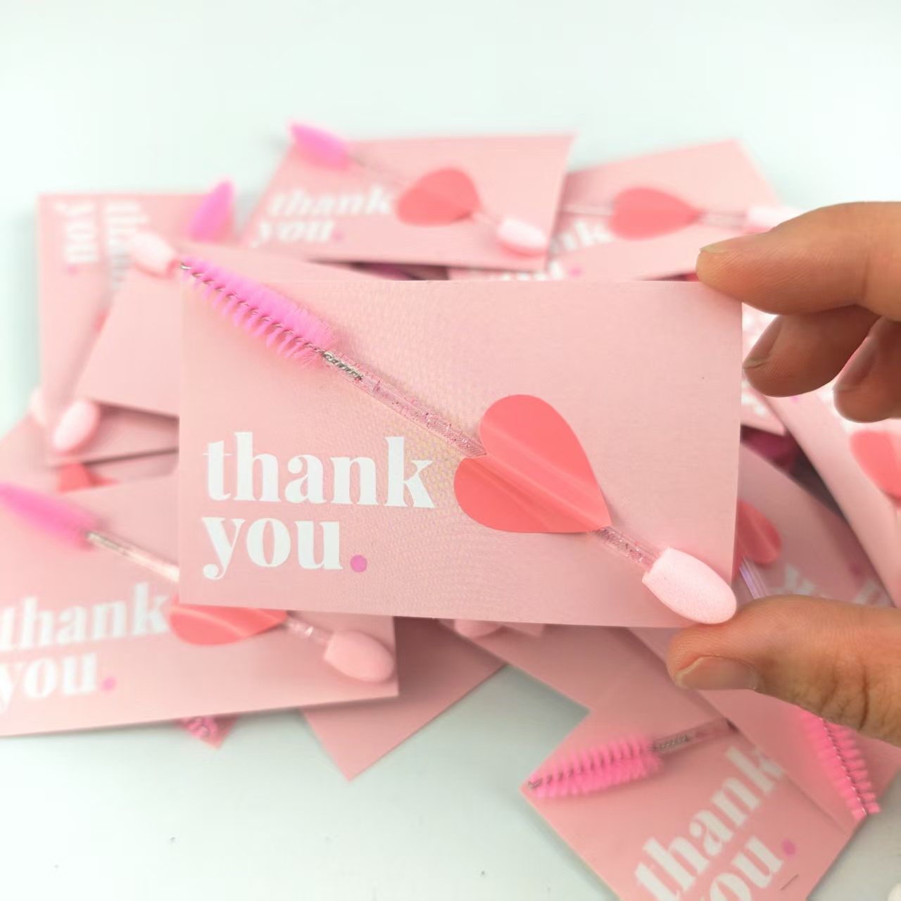 Beauty Makeup Vanity - Eyelash Extension Client Thank You Cards