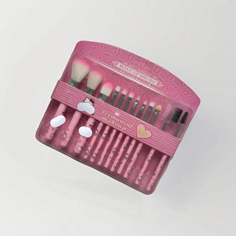 Hello Kitty 12-piece Makeup Br - Beauty Makeup Tools Set ulasan dan harga