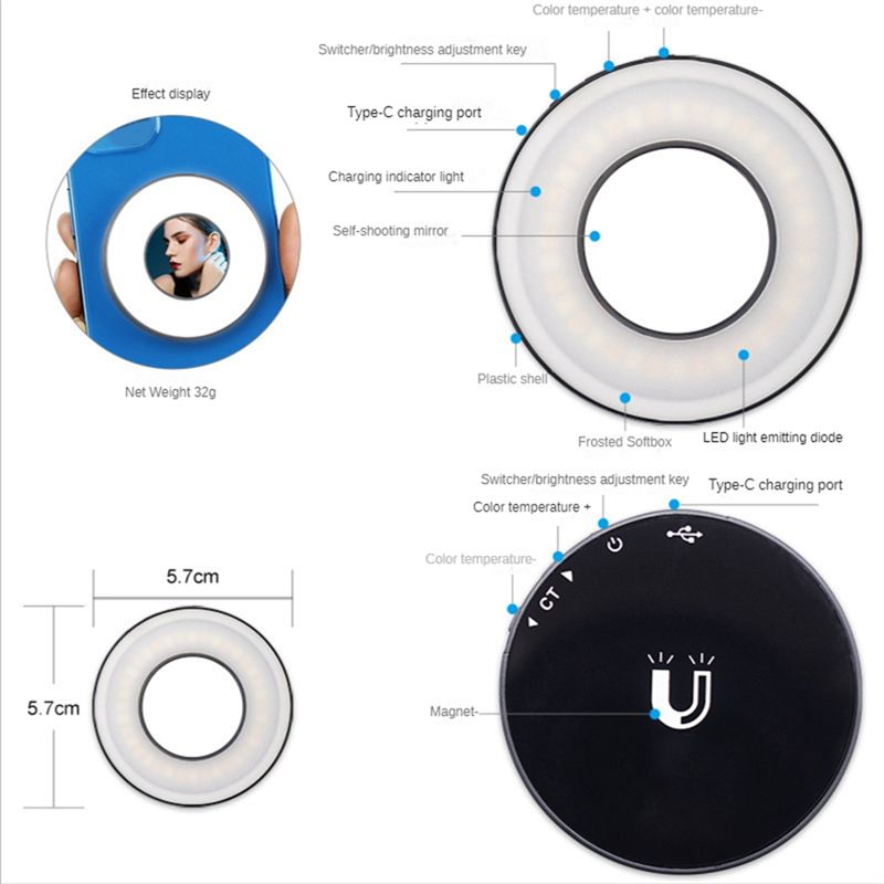AABFK Mini Fill Light Mobile P - Beauty Makeup Video ulasan dan harga
