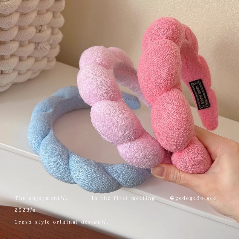 Retro Puffy Hair Band Sponge H - Beauty Makeup Girl ulasan dan harga