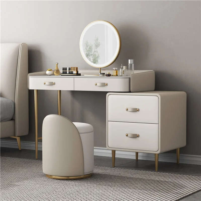 Desk Makeup Table Drawers Mirr - Beauty Without Makeup ulasan dan harga