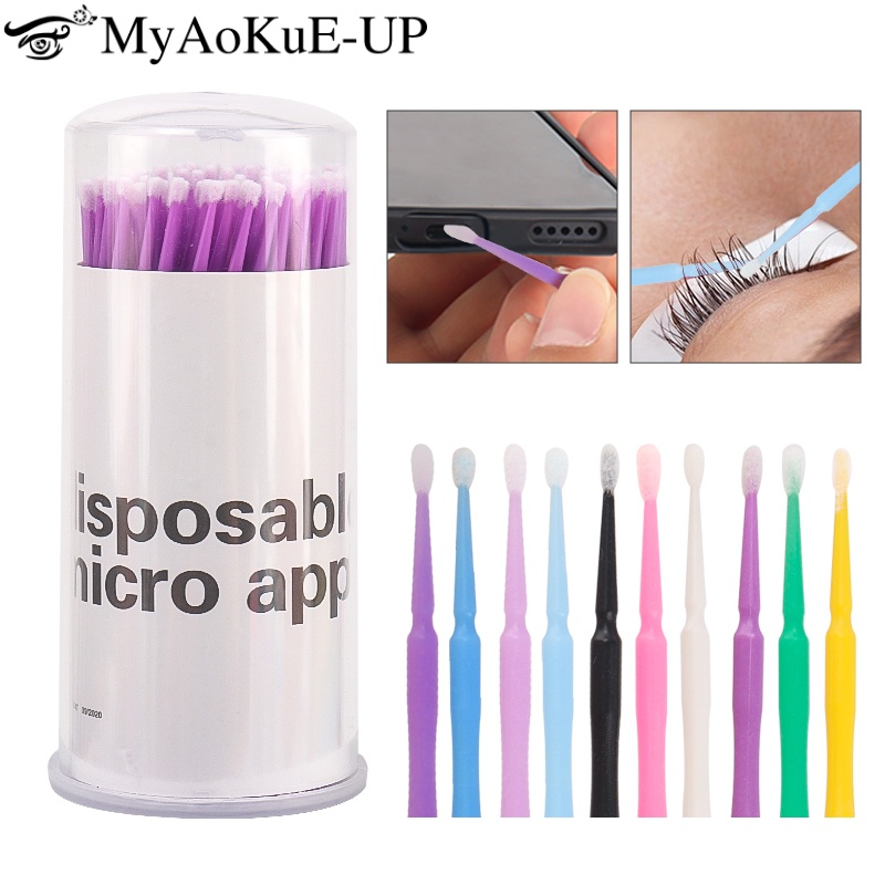 100pcs Disposable Eyelash Brus - Beauty Makeup Fashion ulasan dan harga