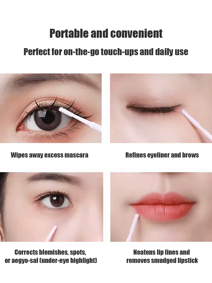 Disposable Long Cotton Swabs E - Beauty Makeup Vanity ulasan dan harga