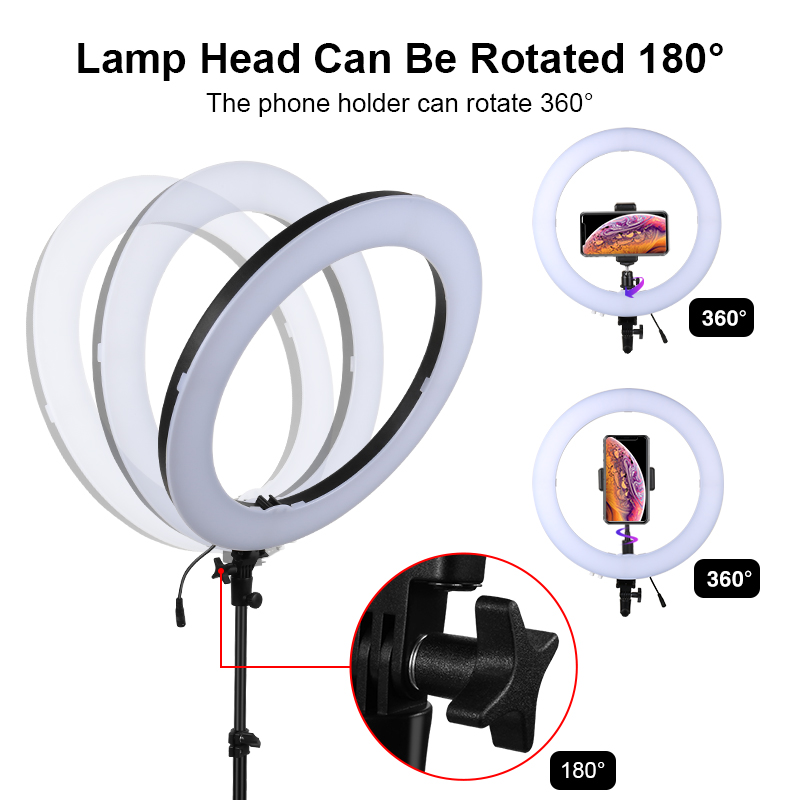 18 inch Ring Light With Tripod - Beauty Makeup Video ulasan dan harga