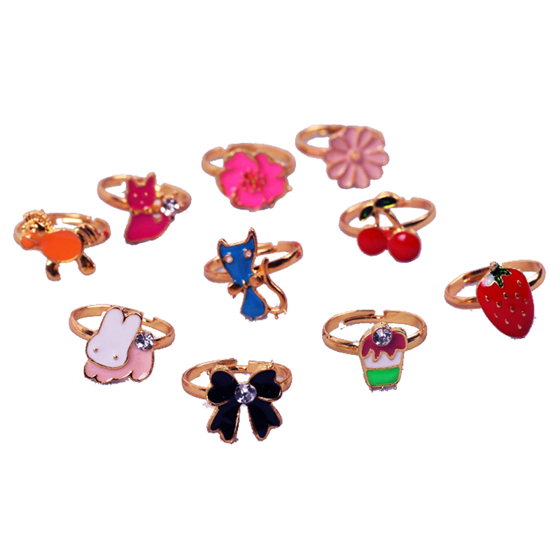 10/20 pcs Children Cute Ring A - Beauty Makeup Girl ulasan dan harga