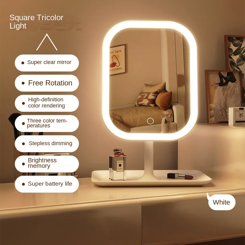 New  LED Modern Desktop Vanity - Beauty Makeup Vanity ulasan dan harga