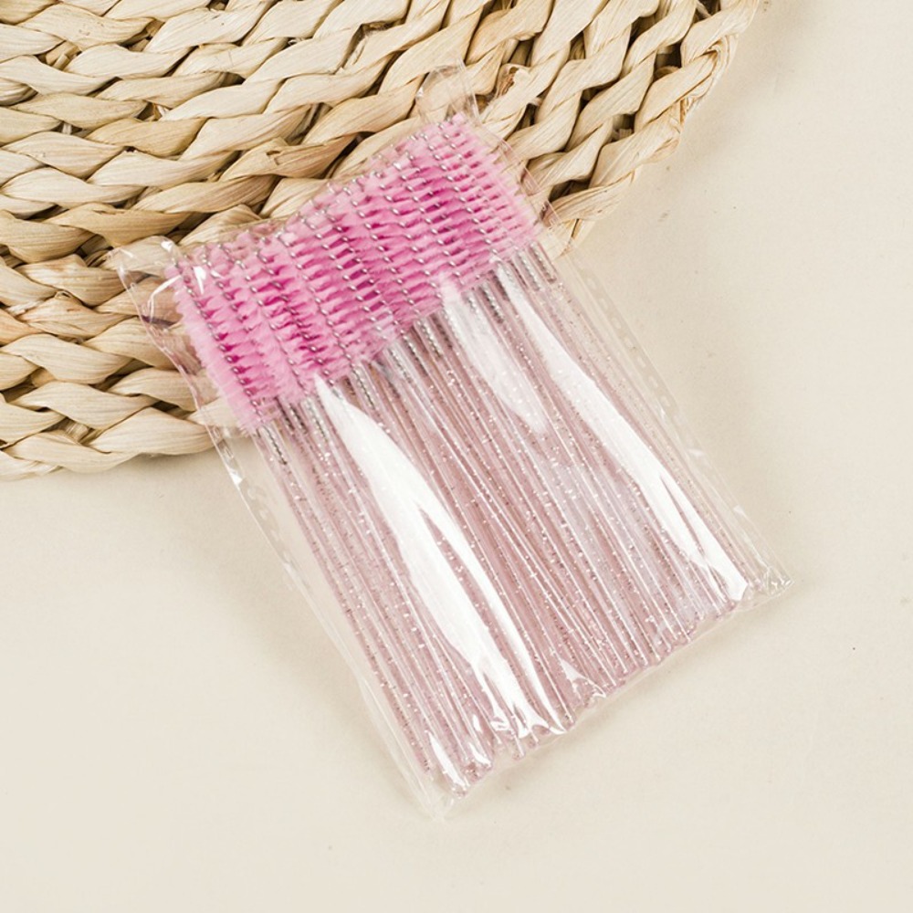50-100PCS Crystal Eyelash Brus - Beauty Makeup Vanity ulasan dan harga
