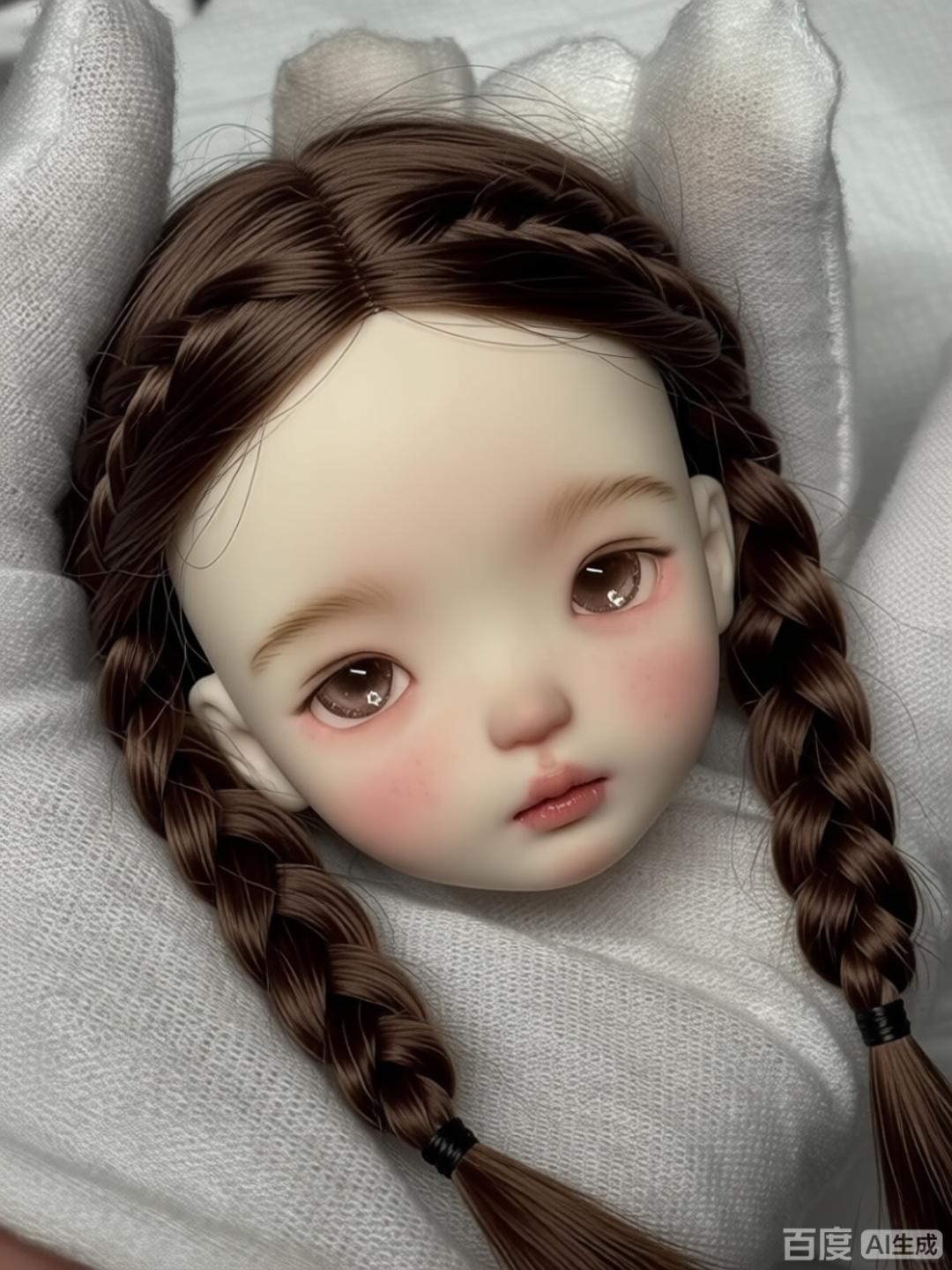 1/6 Scale SD BJD Doll Head - j - Beauty Makeup Girl ulasan dan harga