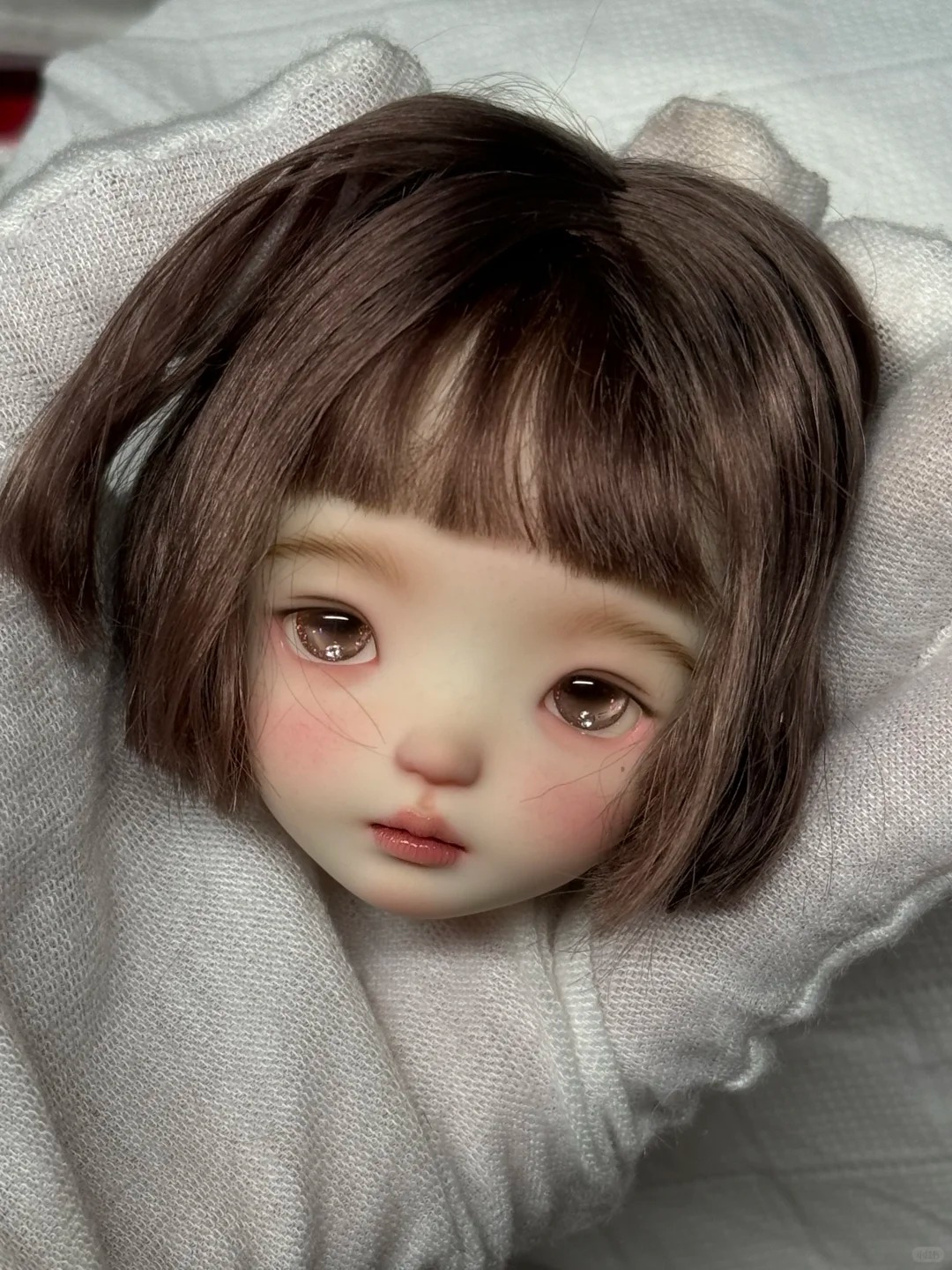 1/6 Scale SD BJD Doll Head - j - Beauty Makeup Girl ulasan dan harga